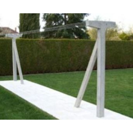 poteau-a-linge-beton-en-t-10x10cm-2-30m-maubois|Mobilier de jardin