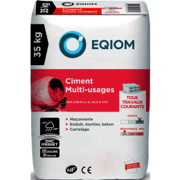 ciment-multi-usages-cem-ii-b-35-5r-35kg-eqiom|Ciments gris