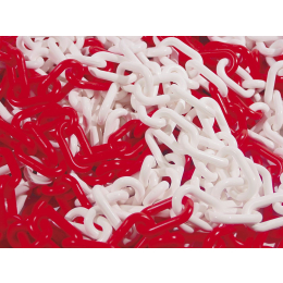 chaine-plastique-rouge-et-blanche-ndeg8-25m-530102-sofop|Signalisation