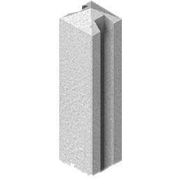 poteau-beton-cloture-12x12cm-2-50m-angle-raine-541025-theb|Clôtures et brande