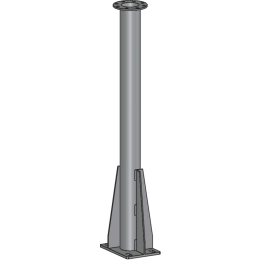 colonne-ronde-droite-ht-900mm-acier-inox-norham|Branchements