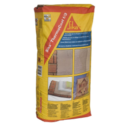 mortier-colle-isolant-sika-thermocoat-1-3-25kg-sac|Mortier de scellement et calage