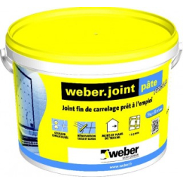 joint-carrelage-fin-weberjoint-pate-5kg-seau-blanc|Colles et joints