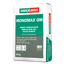 enduit-monocouche-semi-allege-grain-moyen-monomax-gm-g10-24kg-parex-lanko|Enduit monocouche
