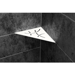 tablette-angle-curve-shelf-e-210x210-alu-struc-blanc-mat|Accessoires salle de bain