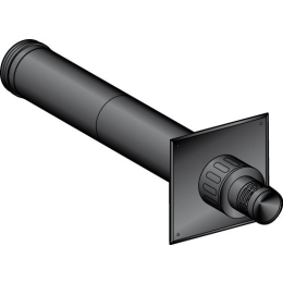 terminal-horizontal-reglable-d80-130mm-noir-pgi-poujoulat|Tubage et fumisterie