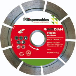 lot-de-6-disques-indidiam-pro-mixte-d-125mm-un-couteau-les-indispensables|Consommables outillages portatifs